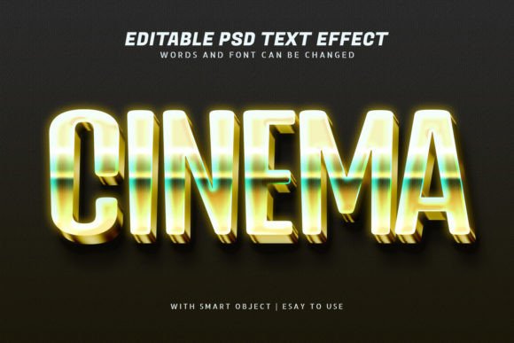 Download Cinema 3d Glow Text Effect Editable - Premium Bundle