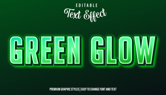 Download Green Glow Text Effect Graphic Style - Premium Bundle