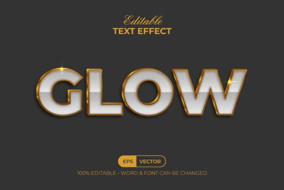 Download Glow Text Effect Gold Style - Premium Resources